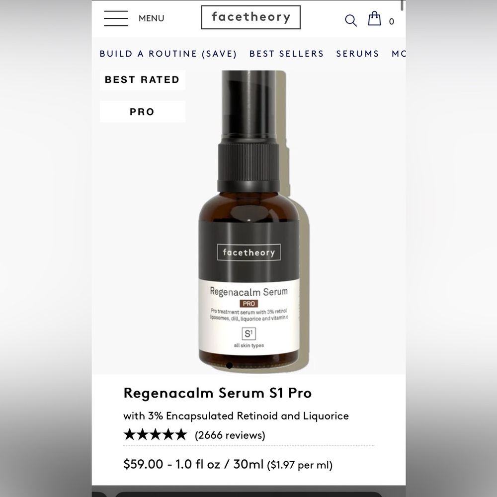 New Facetheory Regenacalm Serum